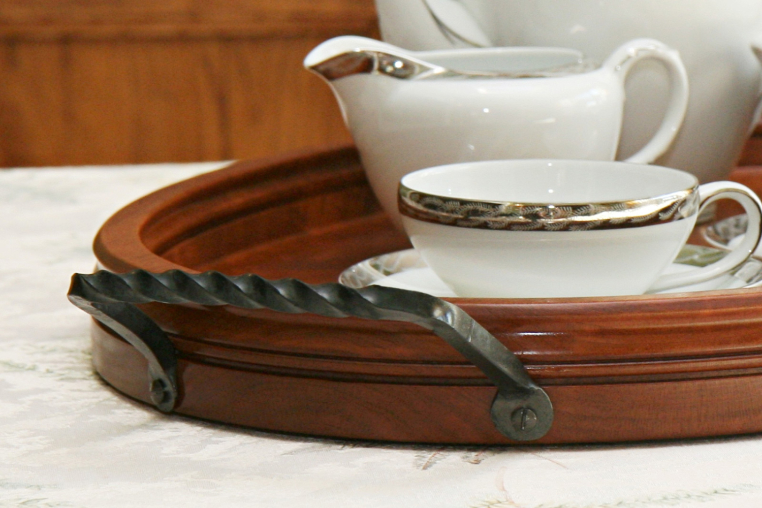 Oval Serving Tray Family Surname Gathering Wood