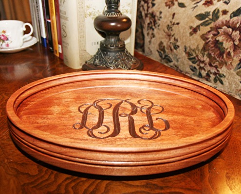 Monogramed Valet Tray