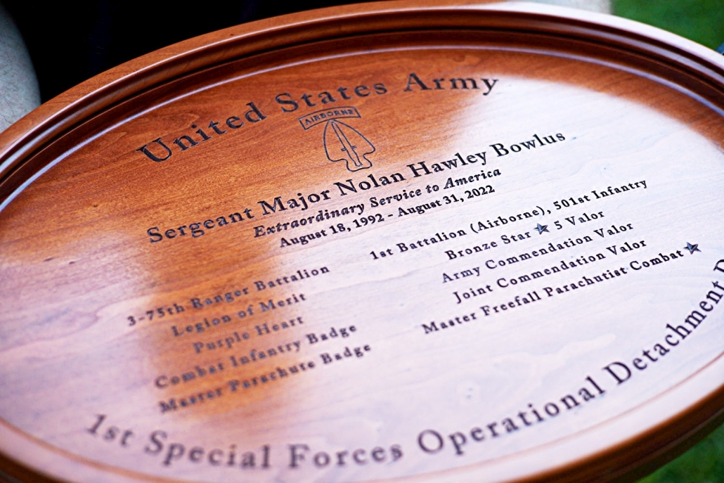 US Army Sergeant Major Serving Tray