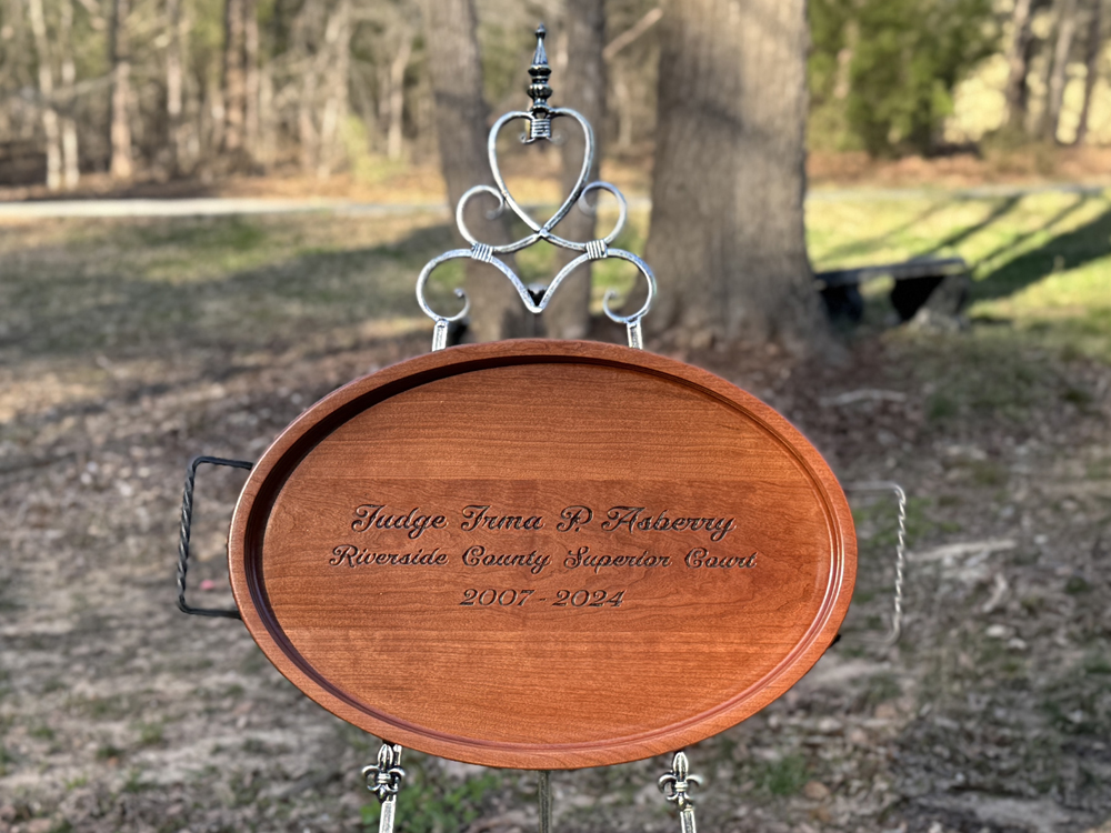 Custom Carved Serving Tray